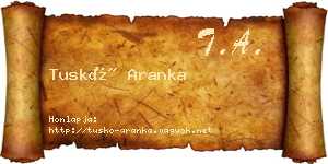 Tuskó Aranka névjegykártya
